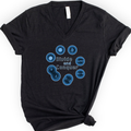 Mitosis Divide and Conquer v-neck t-shirt — Black