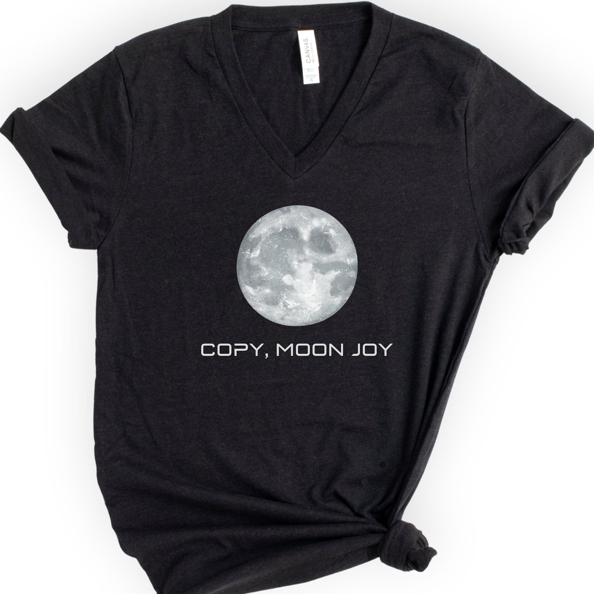 Copy, Moon Joy v-neck t-shirt — Black
