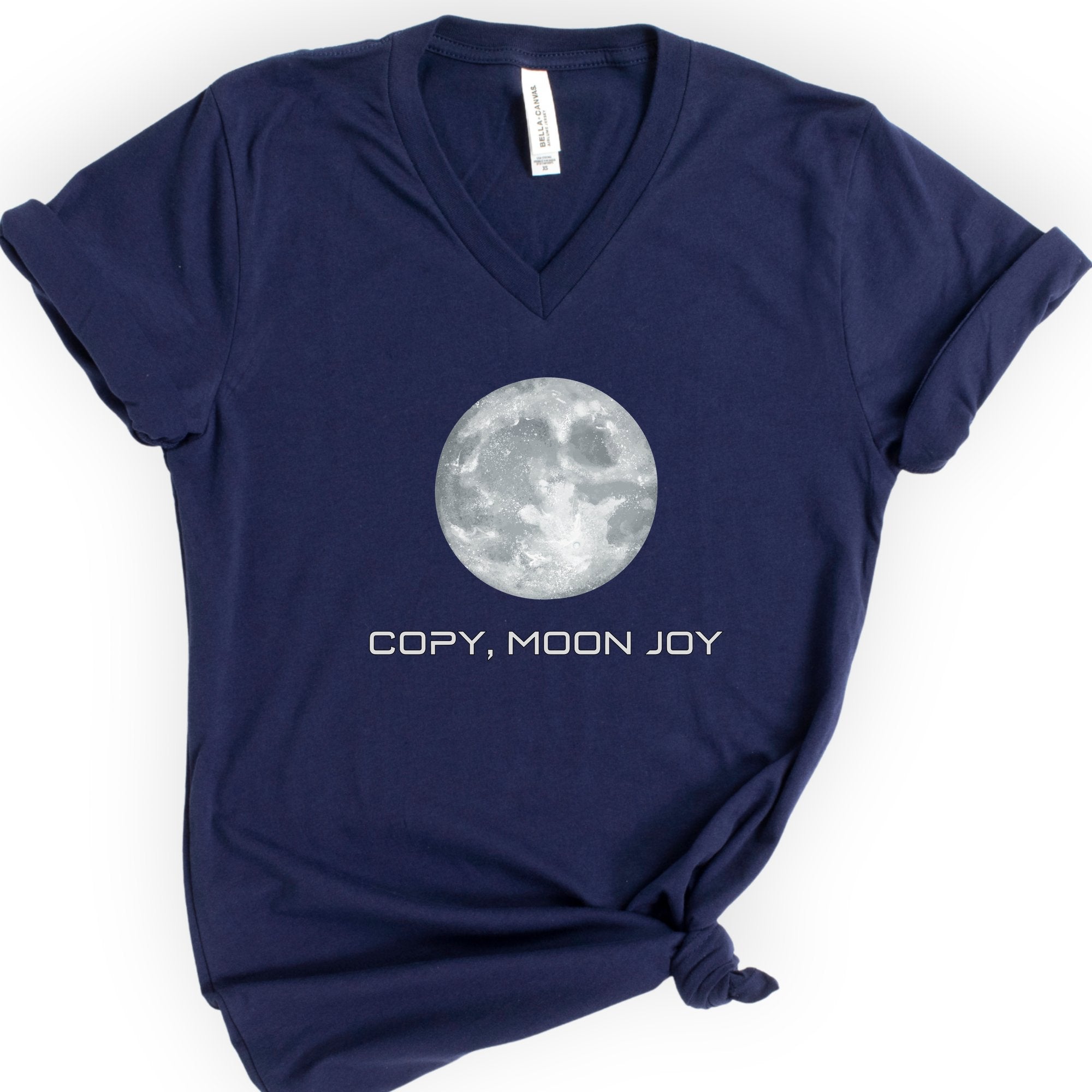 Copy, Moon Joy v-neck t-shirt — Navy
