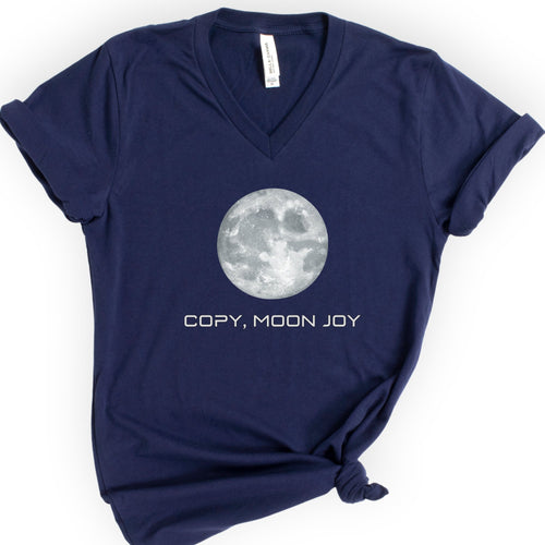 Copy, Moon Joy v-neck t-shirt — Navy