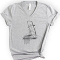 Multichannel Aid Patent v-neck t-shirt — Athletic Heather