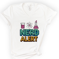 Nerd Alert v-neck t-shirt — White