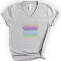 Neural Pathways v-neck t-shirt — Athletic Heather