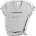 Neuroscientist Definition v-neck t-shirt — Athletic Heather