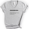 Neuroscientist Definition v-neck t-shirt — Athletic Heather