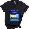I Wear This Shirt Periodically v-neck t-shirt — Black