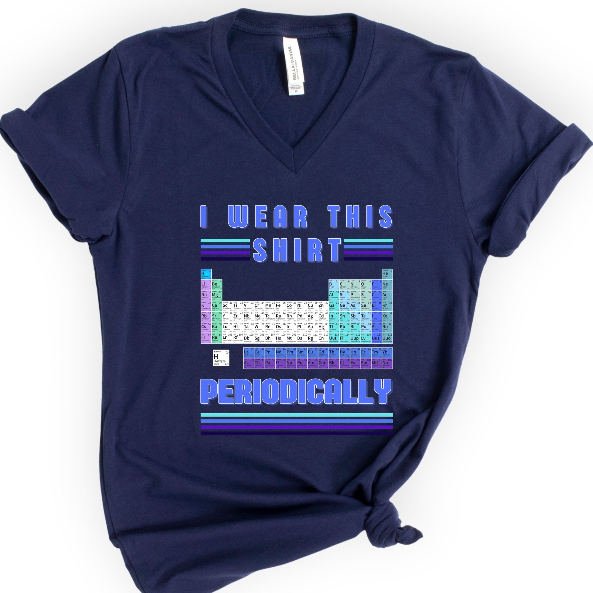 I Wear This Shirt Periodically v-neck t-shirt — Navy