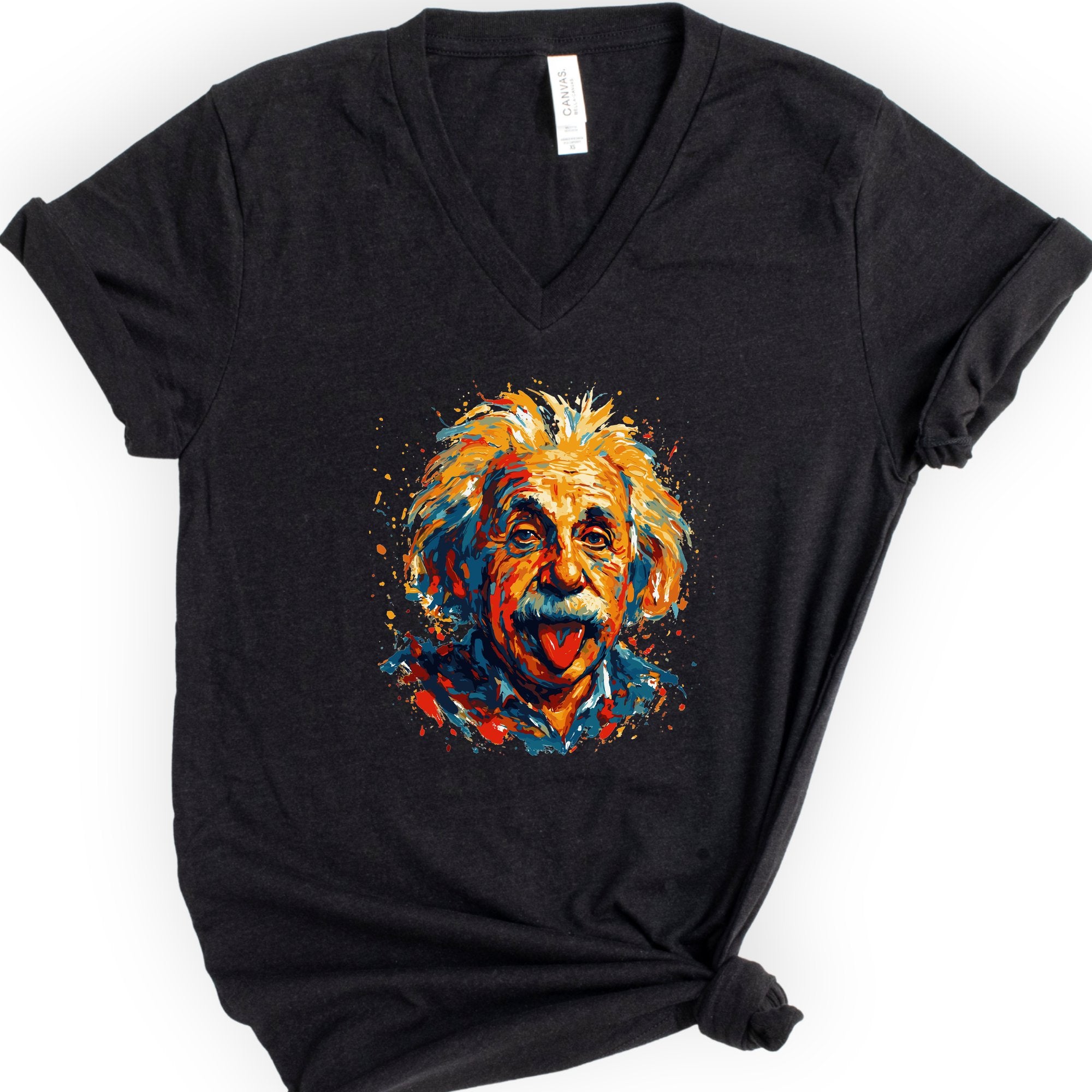 Relatively Unserious v-neck t-shirt — Black