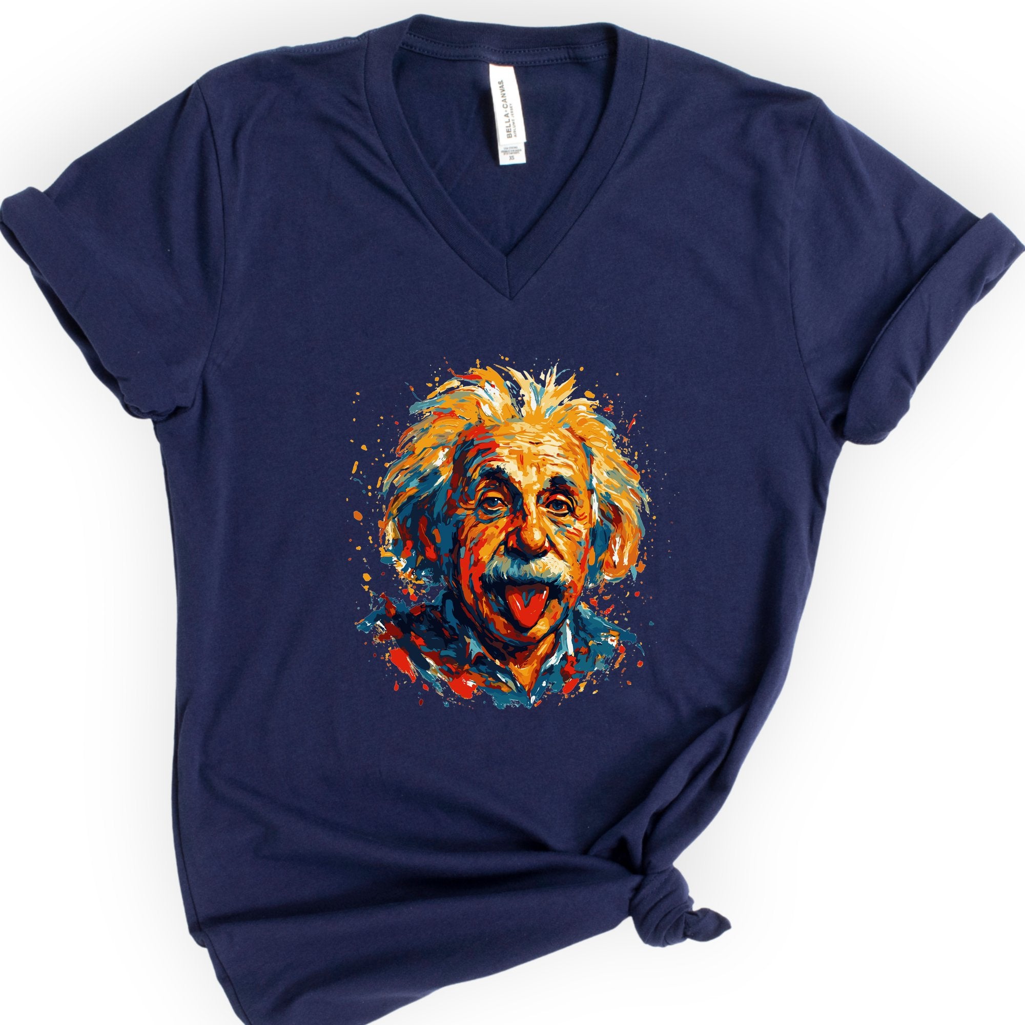 Relatively Unserious v-neck t-shirt — Navy