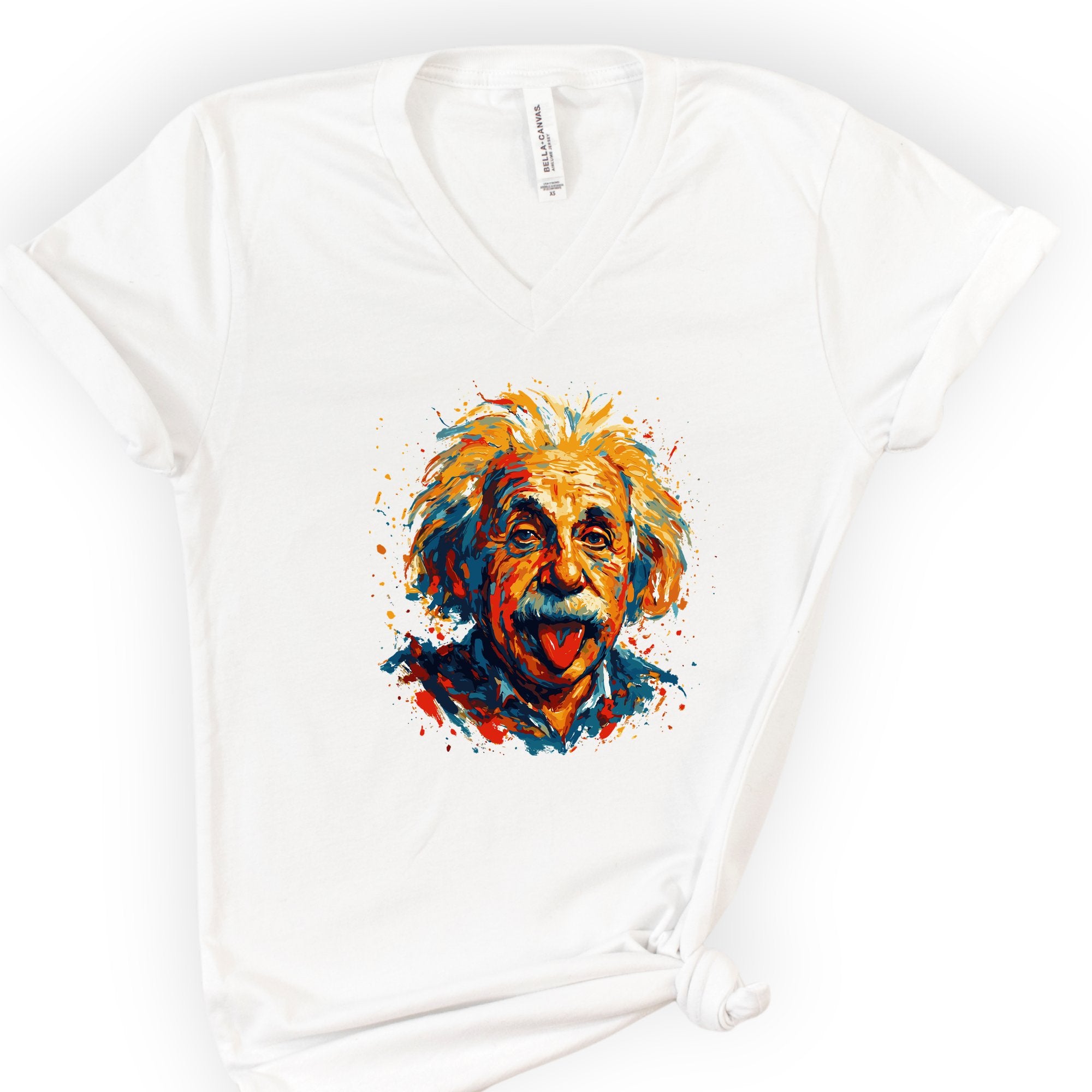 Relatively Unserious v-neck t-shirt — White