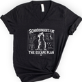 Schrödinger's Cat v-neck t-shirt — Black