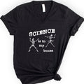 Science Is In My Bones v-neck t-shirt — Black