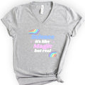 Science Like Magic v-neck t-shirt — Athletic Heather