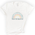 Science Rainbow v-neck t-shirt — White