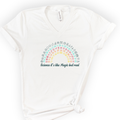 Science Rainbow v-neck t-shirt — White