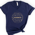 Scientific Symbol v-neck t-shirt — Navy