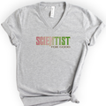 Scientist For Good v-neck t-shirt — Athletic Heather