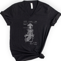 SEM Patent v-neck t-shirt — Black