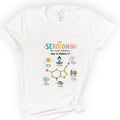 Serotonin v-neck t-shirt — White