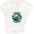 Slow Friday Science Club v-neck t-shirt — White