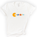 Solar System Pac Man v-neck t-shirt — White