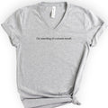 I'm Something Of A Scientist v-neck t-shirt — Athletic Heather
