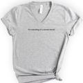 I'm Something Of A Scientist v-neck t-shirt — Athletic Heather