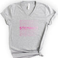 STEMINIST v-neck t-shirt — Athletic Heather