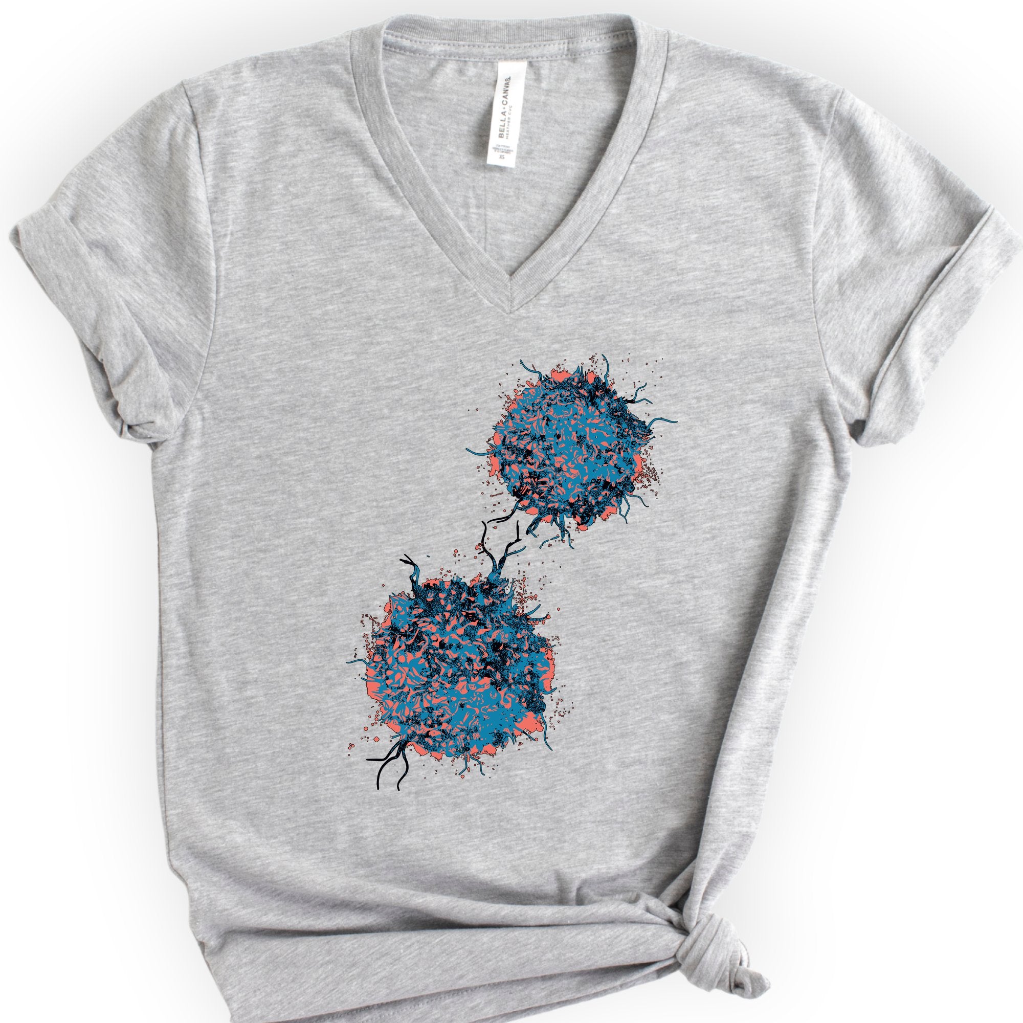 T-cells v-neck t-shirt — Athletic Heather