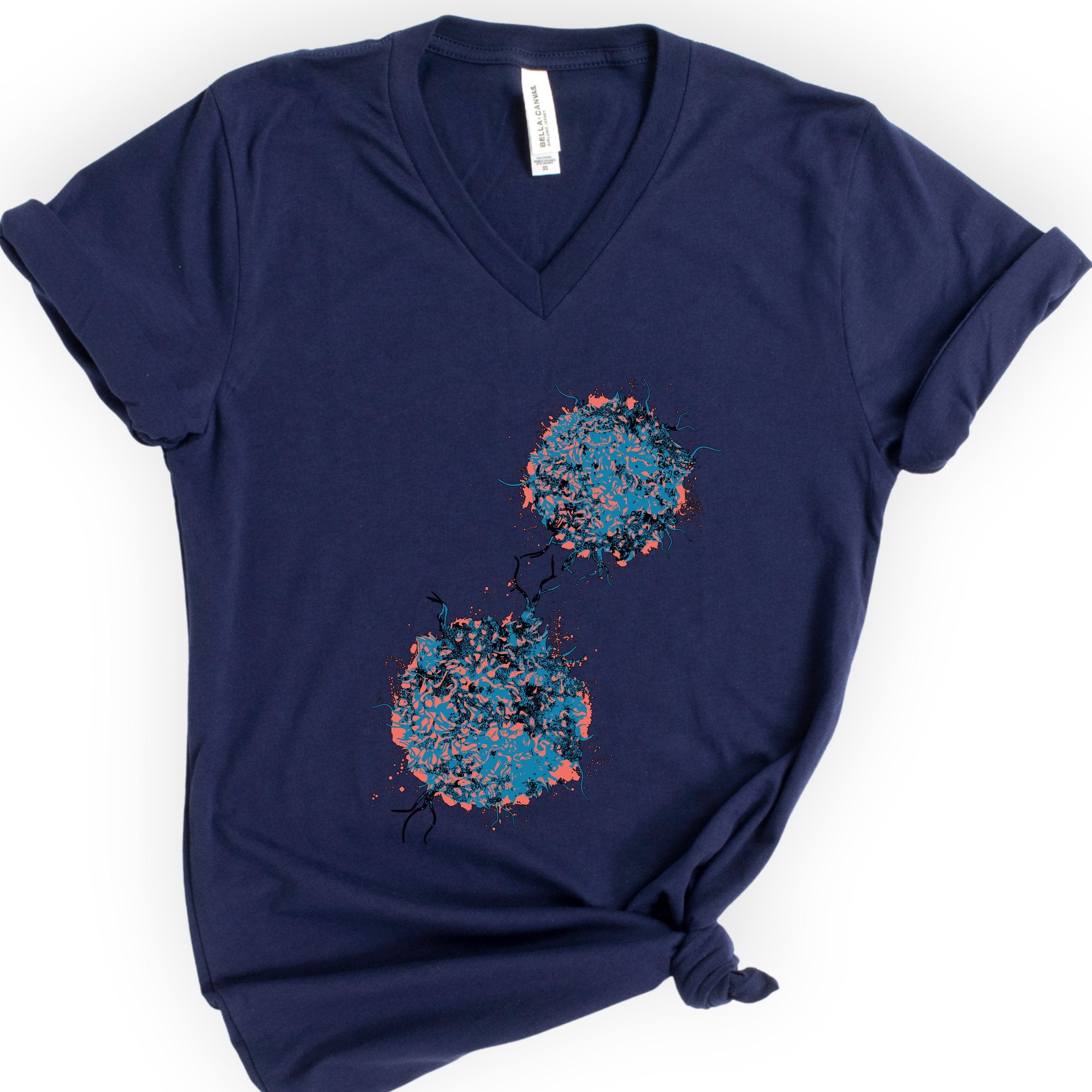 T-cells v-neck t-shirt — Navy