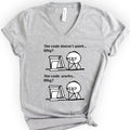 The Code Works v-neck t-shirt — Athletic Heather