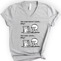 The Code Works v-neck t-shirt — Athletic Heather