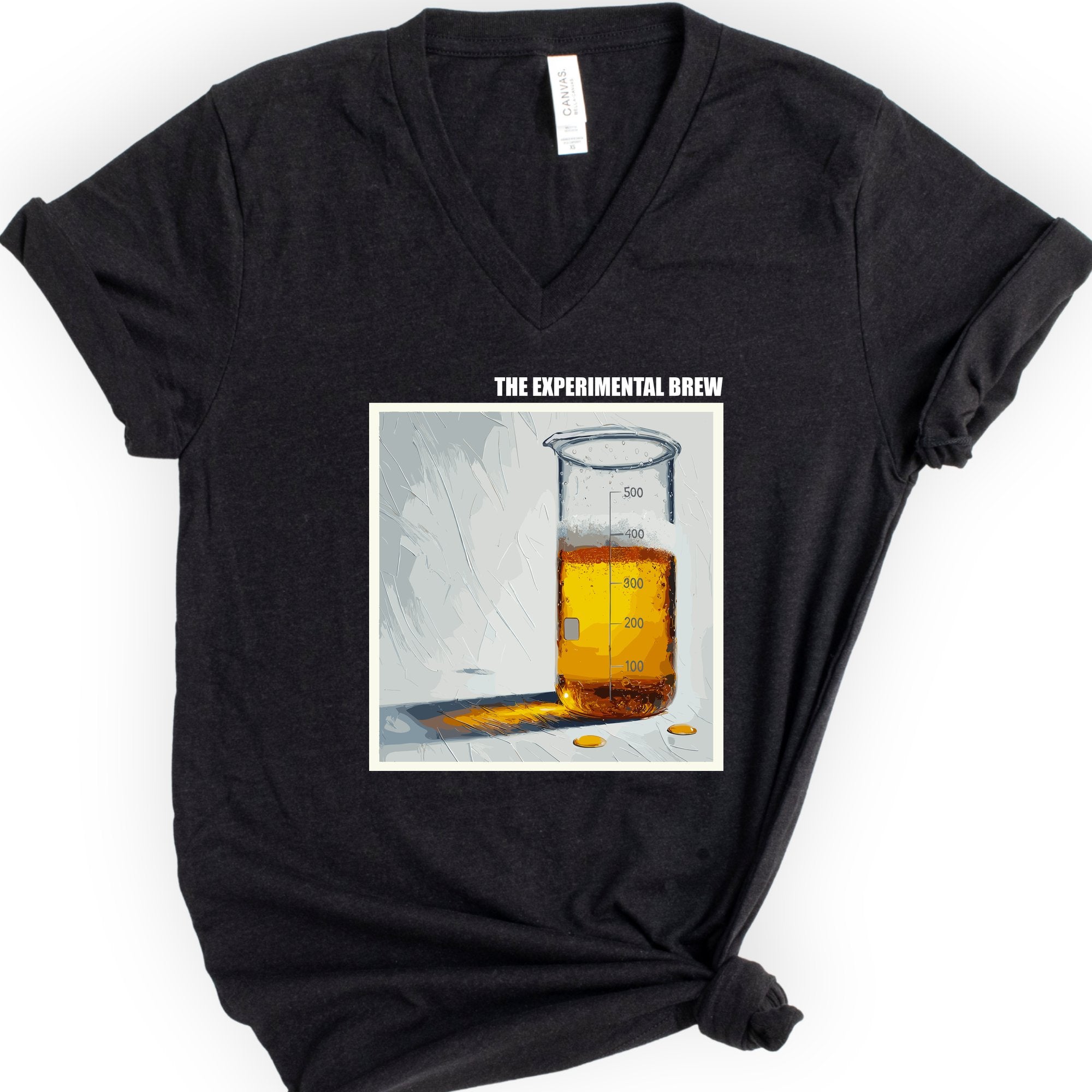 The Experimental Brew v-neck t-shirt — Black
