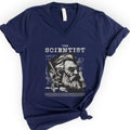 The Scientist Portrait v-neck t-shirt — Navy