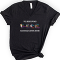 Well-Behaved Women Rarely Make History v-neck t-shirt — Black