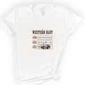 Western Blot v-neck t-shirt — White