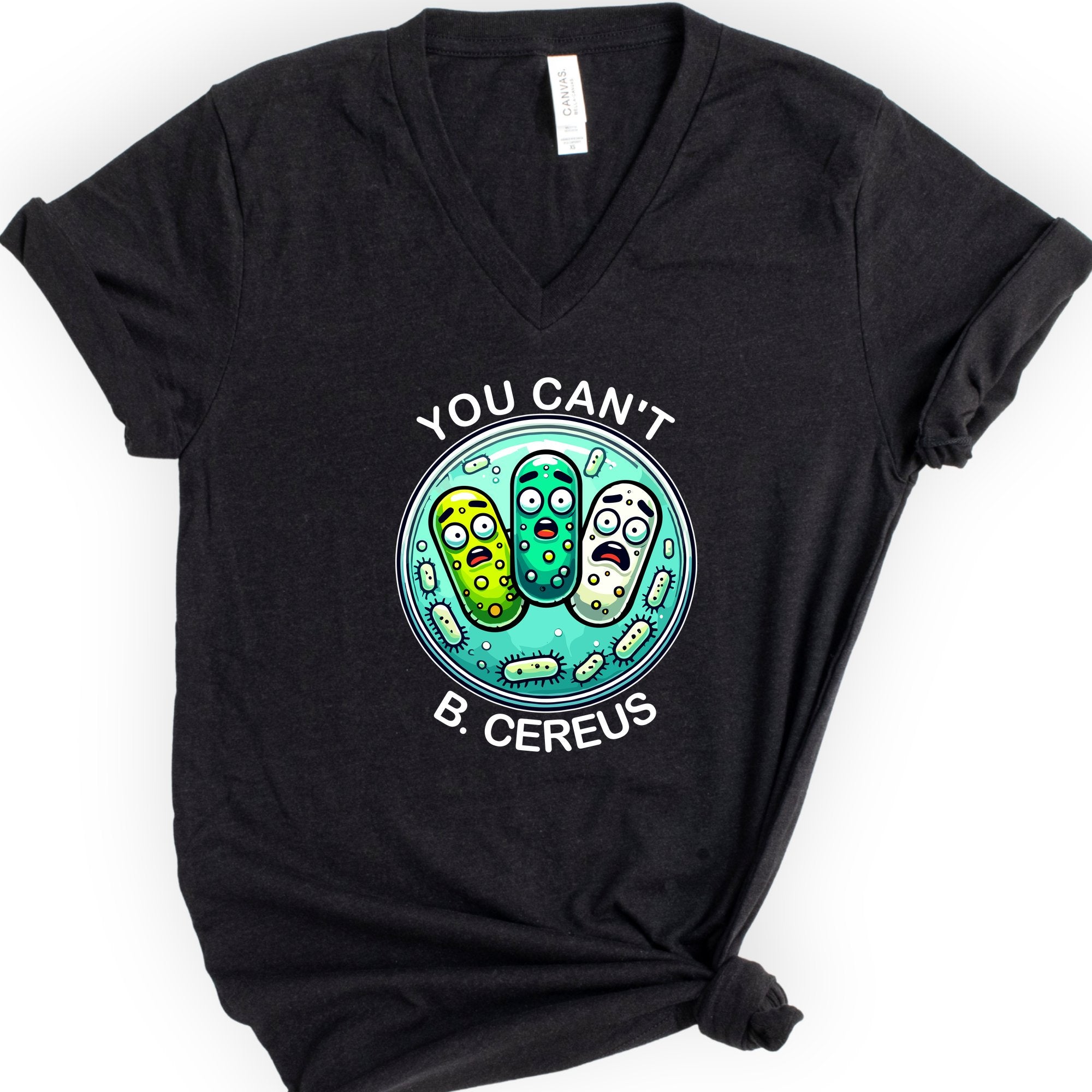 You Can't B. Cereus v-neck t-shirt — Black
