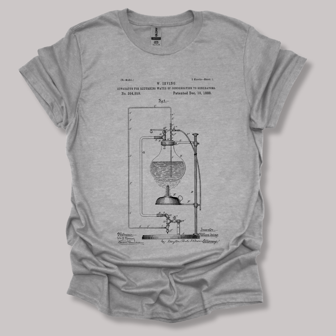 Water Apparatus Patent T-shirt Sports Grey / S