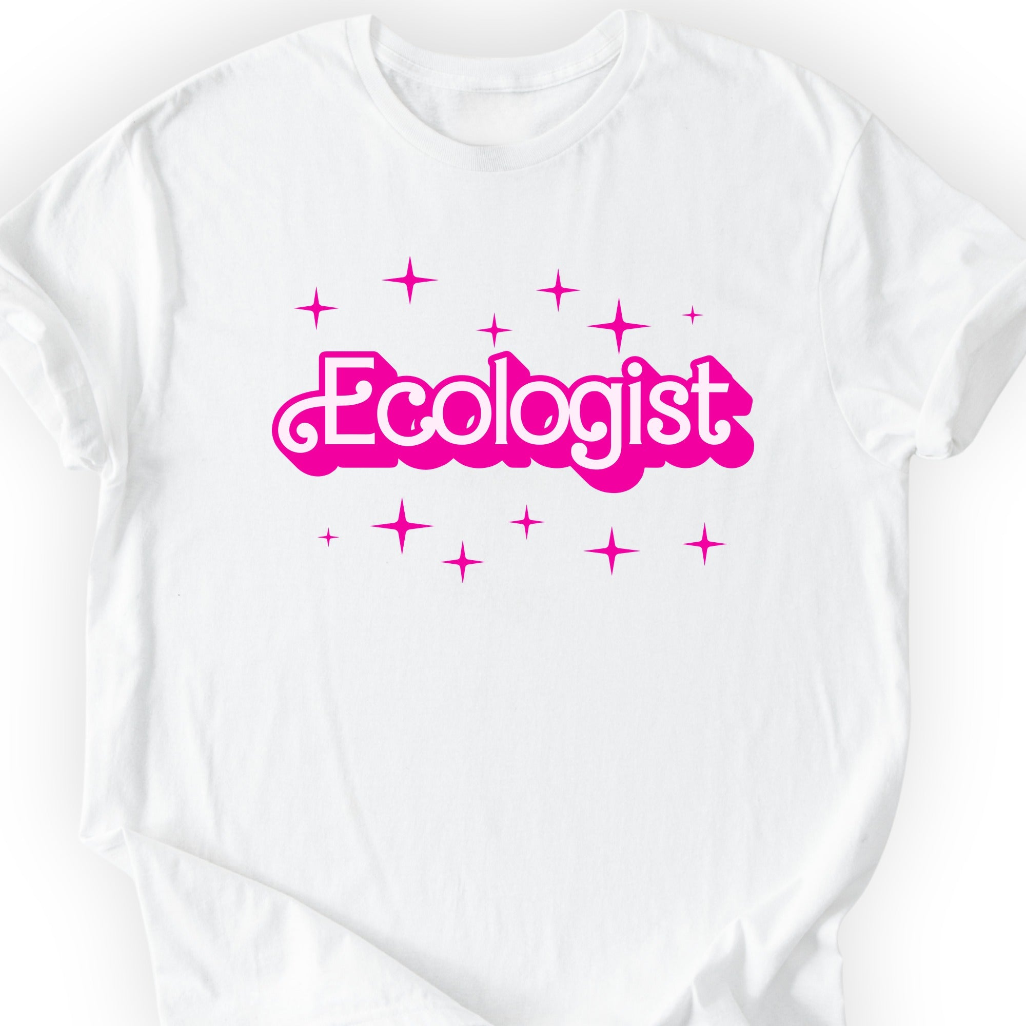 Geologist Pink Doll T-shirt White