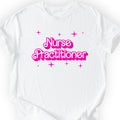 Barbie-Inspired Nurse Practitioner T-shirt White