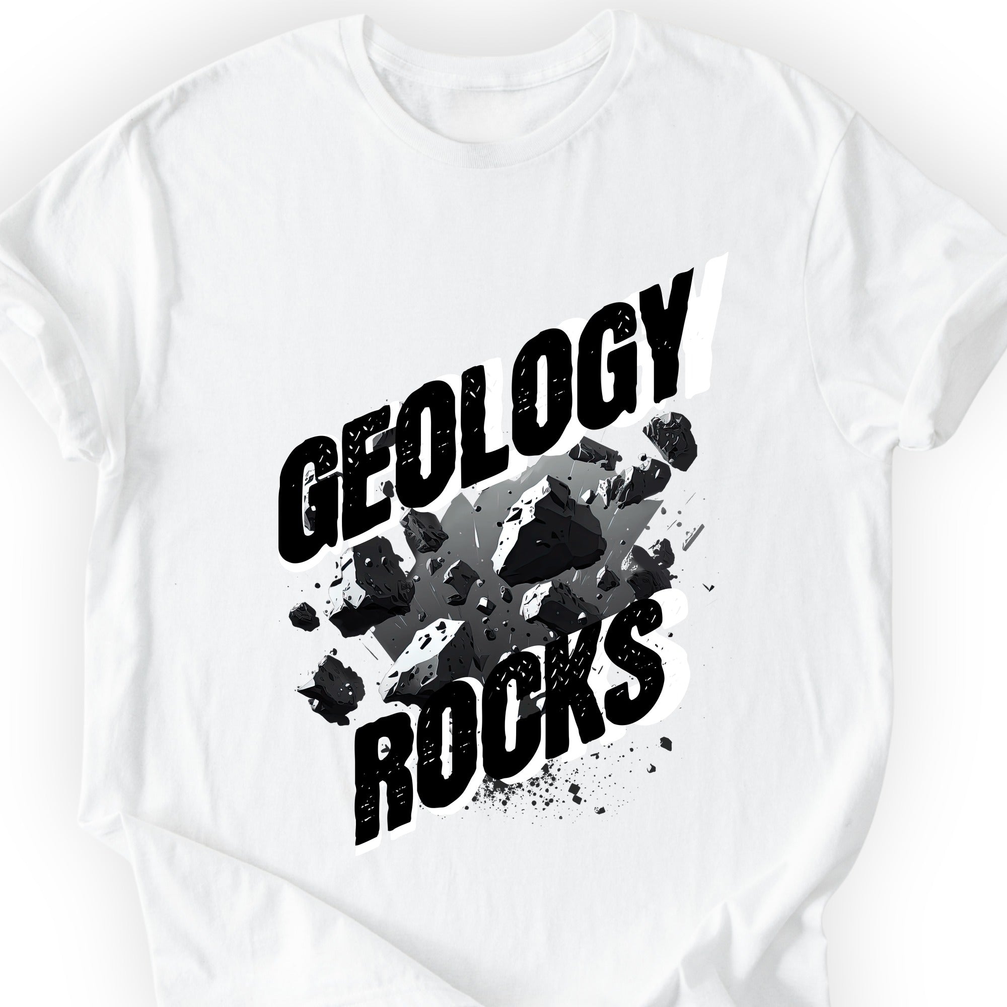 Geology Rocks T-shirt White