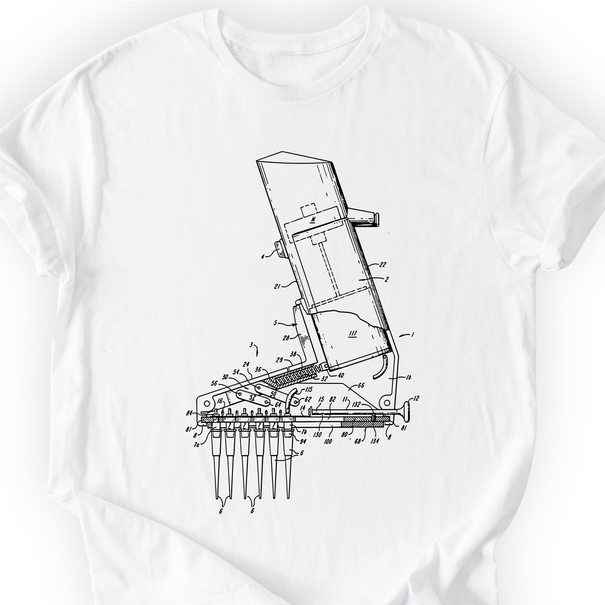 Multichannel Aid Patent T-shirt White
