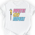 Pipette Cry Repeat T-shirt White