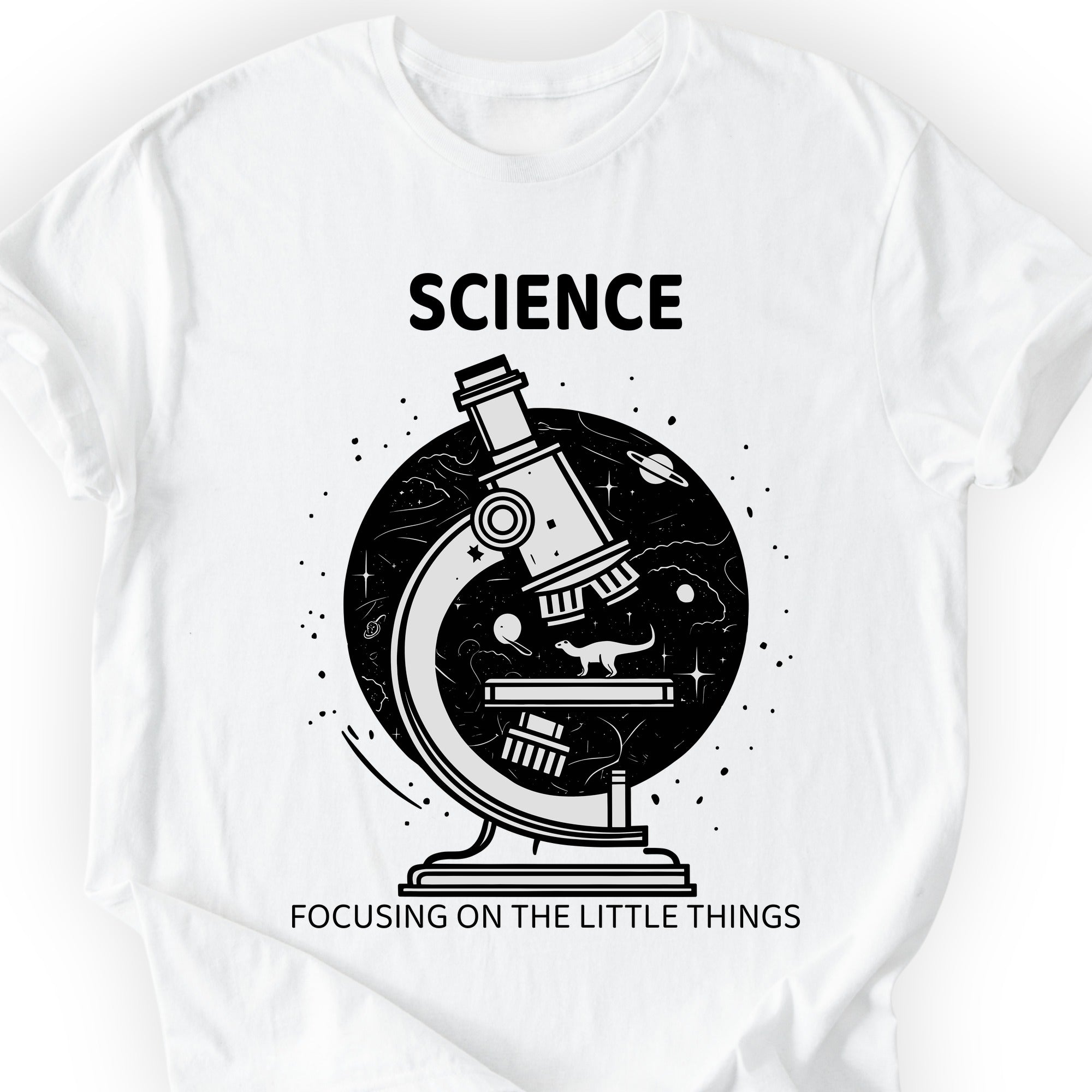 Science Focusing On The Little Things T-shirt White