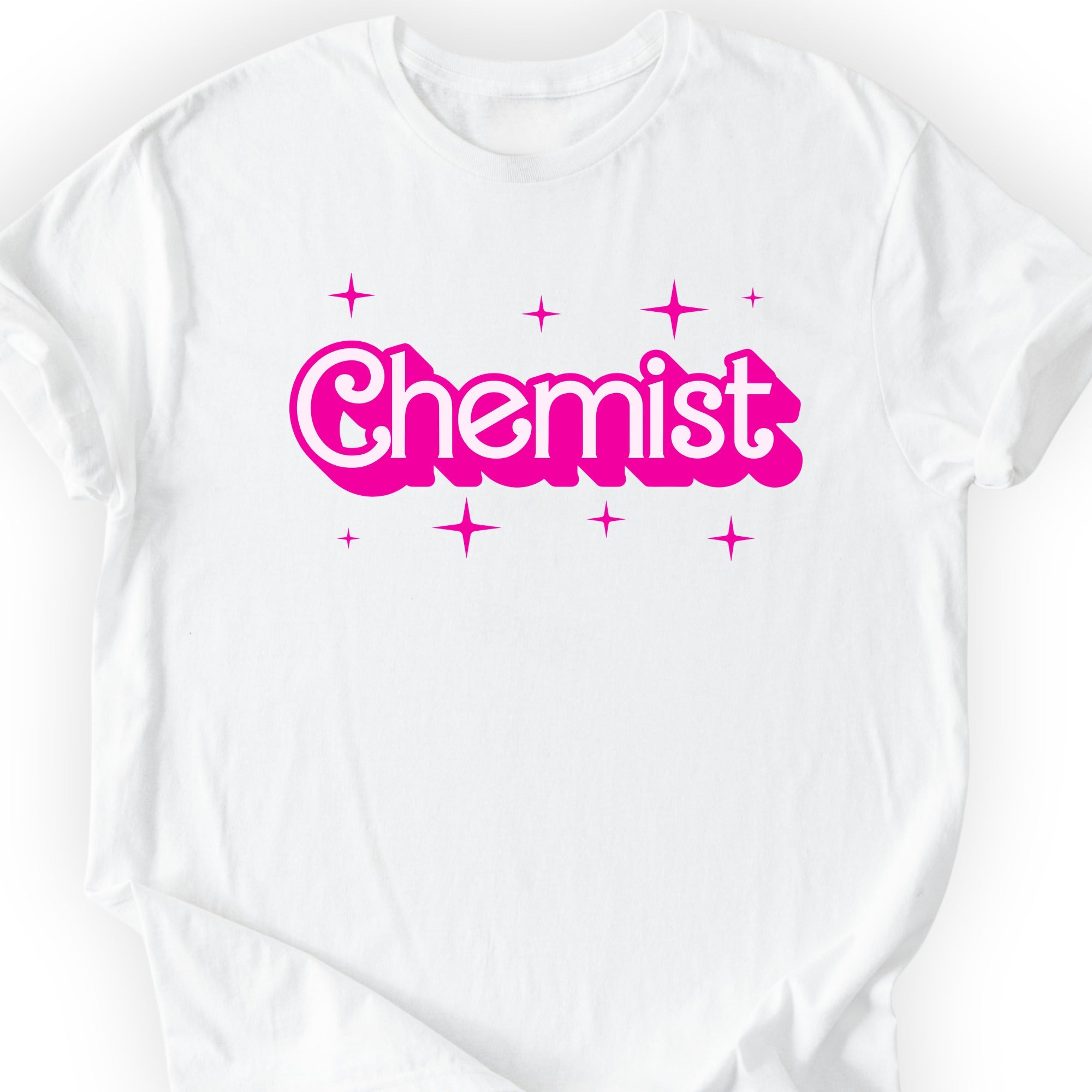 Chemist Pink Doll T-shirt White