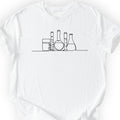 Glassware One Line Art T-shirt White