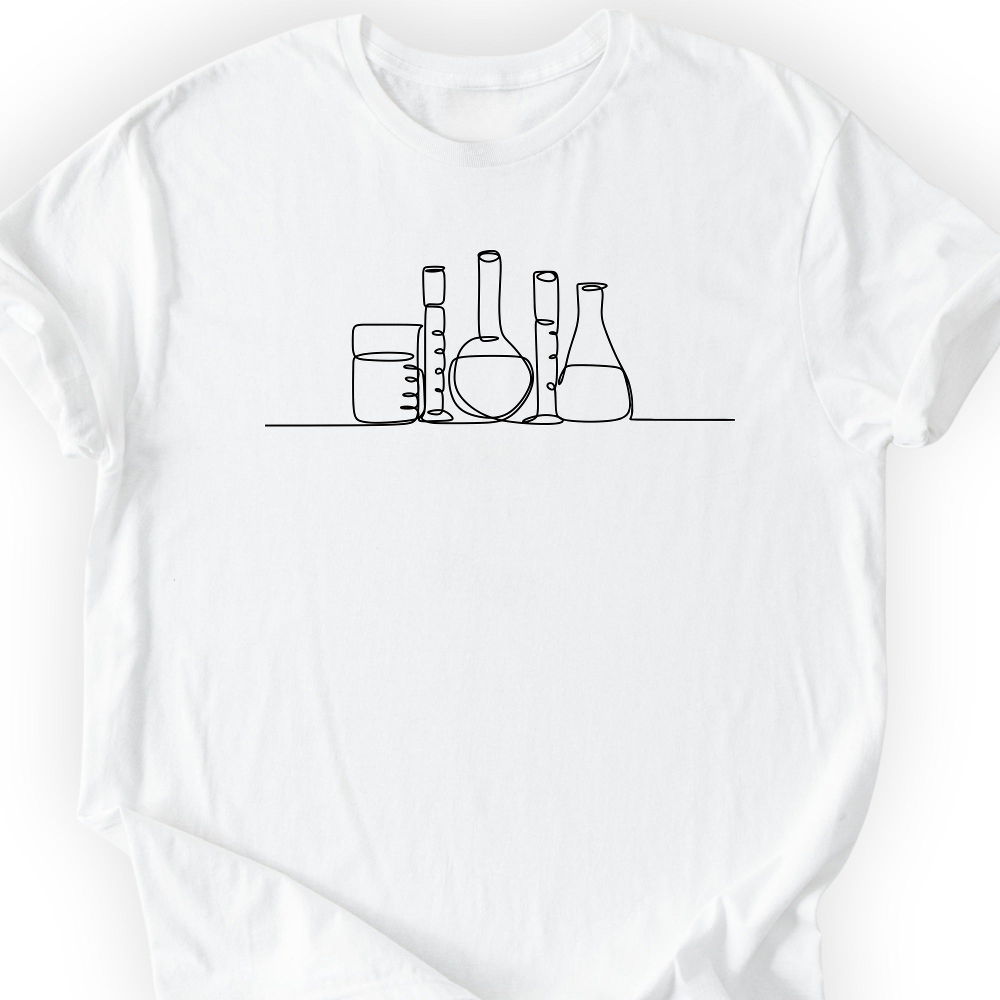 Glassware One Line Art T-shirt White