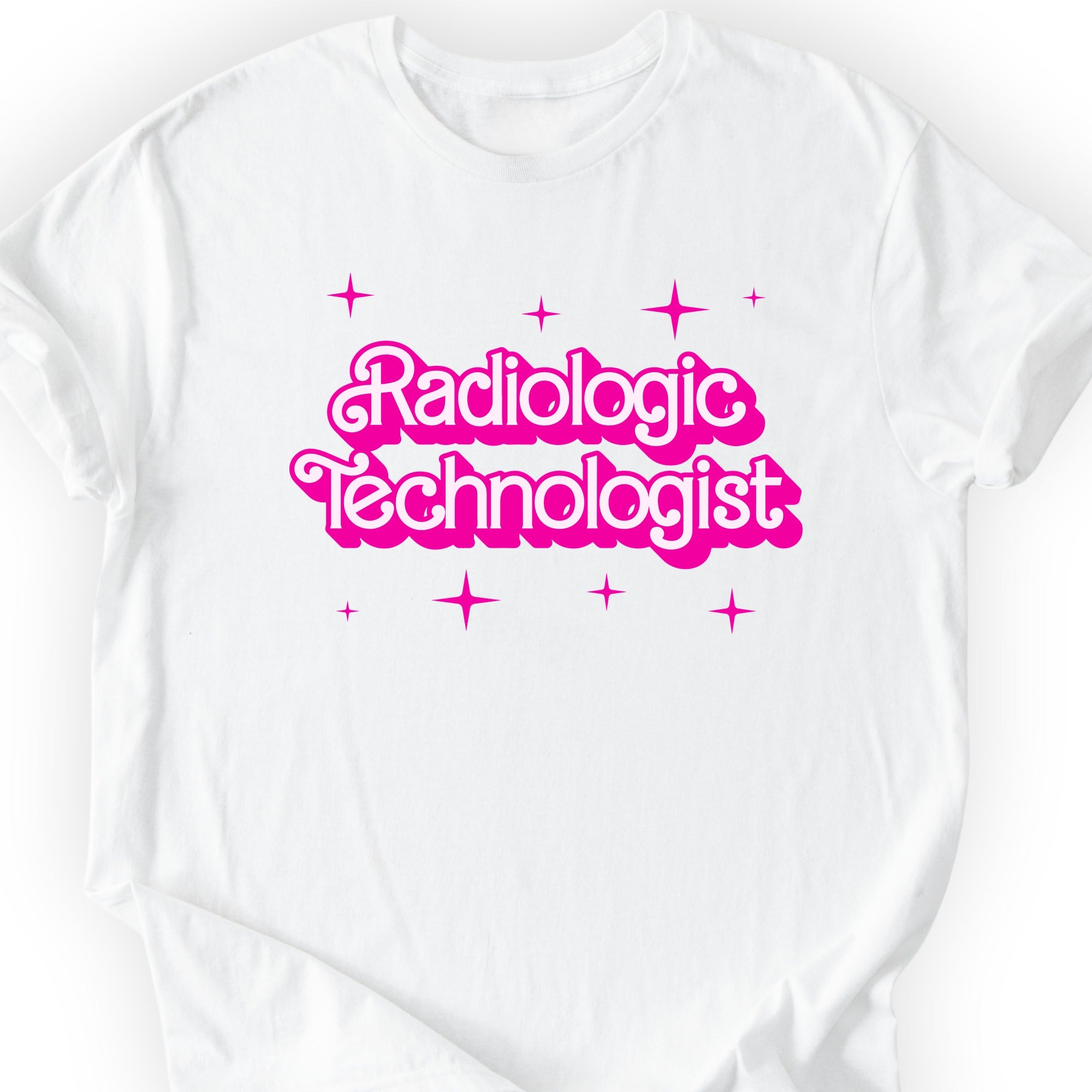 Radiologic Technologist Pink Doll T-shirt White