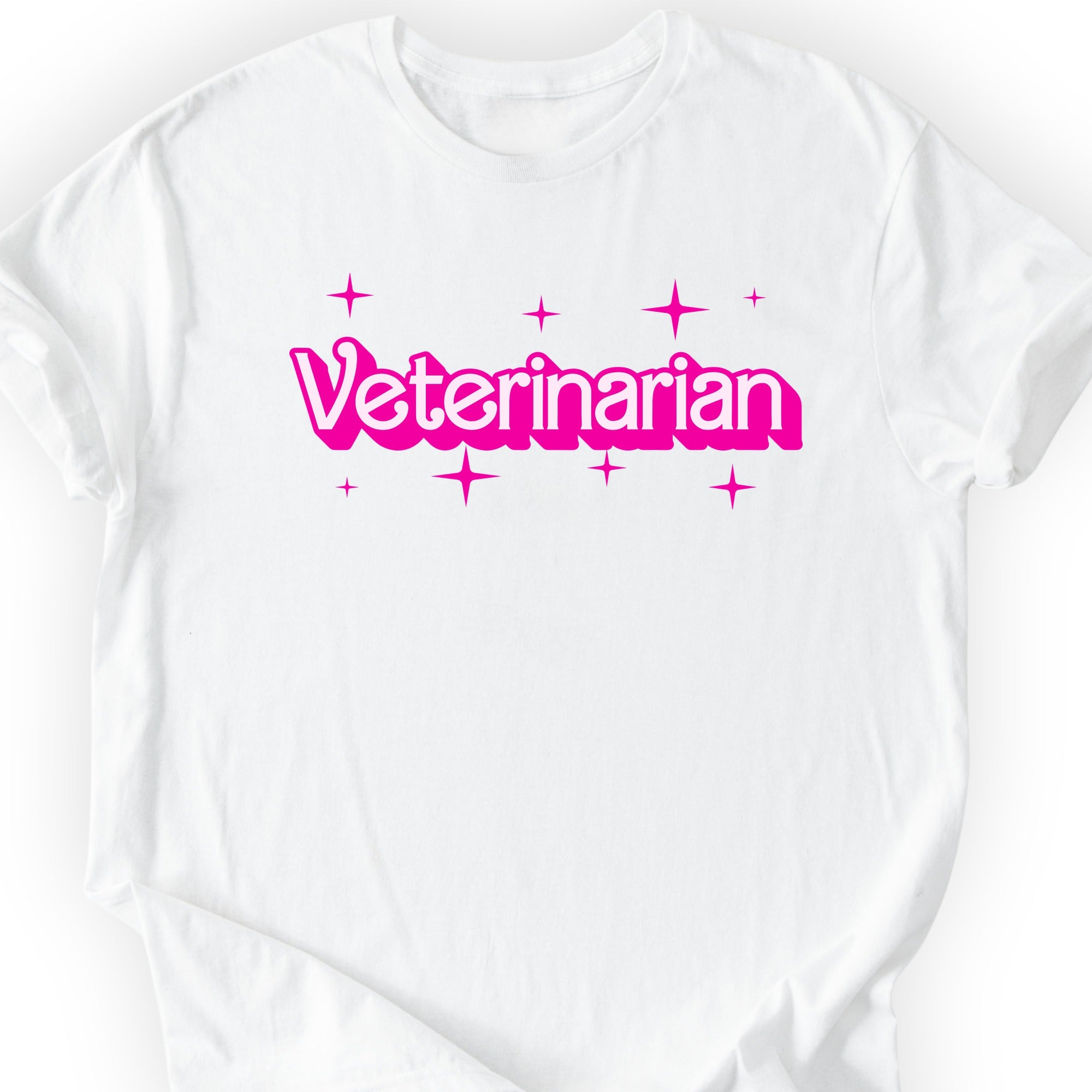 Barbie-Inspired Veterinarian T-shirt White