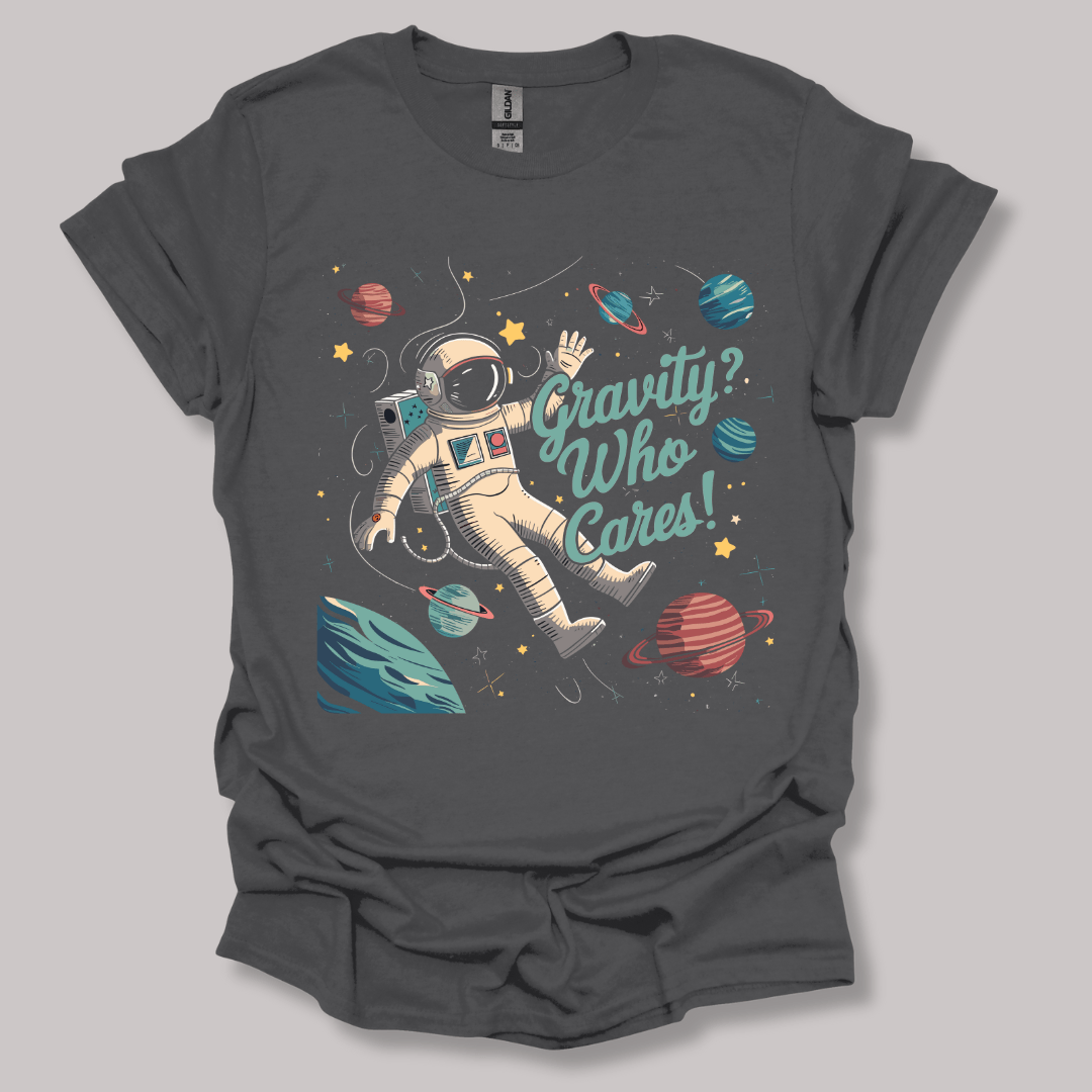 Zero Gravity Astronaut T-shirt Charcoal / S
